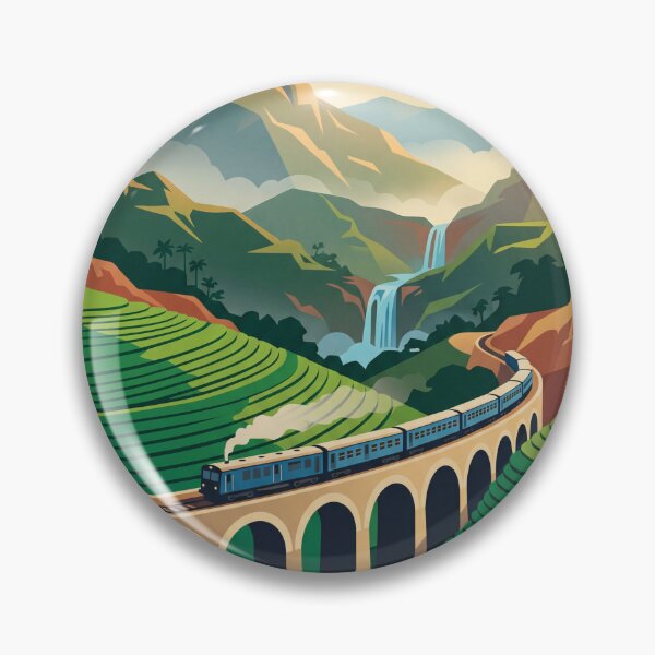 Item preview, Ella Sri Lanka Vintage Travel Poster – Nine Arch Bridge Train Retro Art designed and sold by Bomax121.