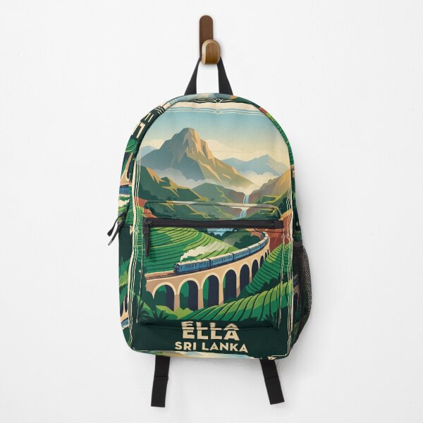 Item preview, Ella Sri Lanka Vintage Travel Poster – Nine Arch Bridge Train Retro Art designed and sold by Bomax121.