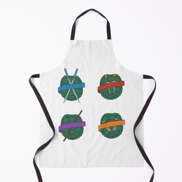 Item preview, Four Turtle Shells with Color Bandanas and Crossed Weapons Grid designed and sold by Snowdog-Art.