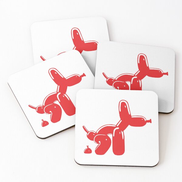 Item preview, Colorful Balloon Dog Pop Art: Aesthetic Balloon Animal Silhouette and Modern Sculptures Fan Art designed and sold by benja-08.
