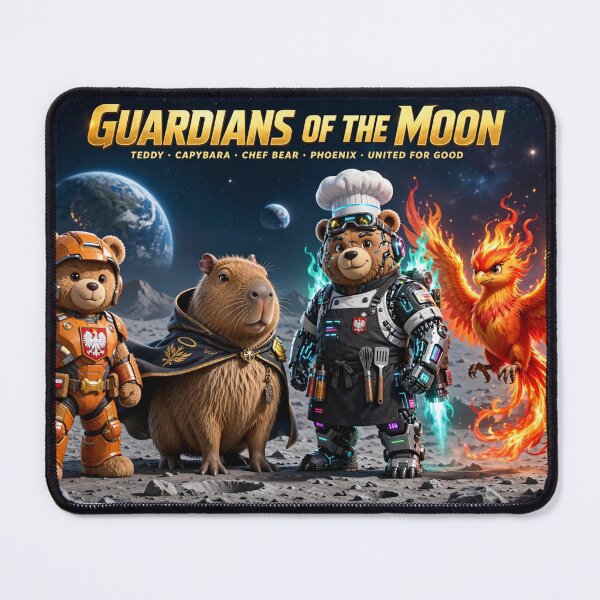 Item preview, AnimalVersum - Guardians of the Moon Sci-Fi Squad - Teddy, Capybara, Chef Bear, Phoenix designed and sold by SDKENERGY.