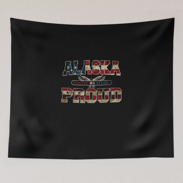 Item preview, Alaska United We Stand Proud Strong Awesome Design Gift US Flag designed and sold by djpraxis.