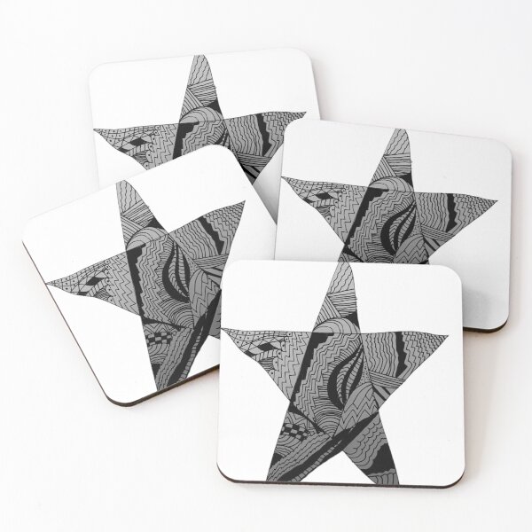 Item preview, Pen and ink zentangle star designed and sold by Mind-Unraveled.
