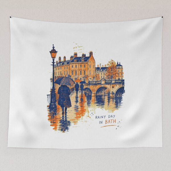 Item preview, Bath England Travel Art | Georgian Architecture Illustration designed and sold by AMICO77.