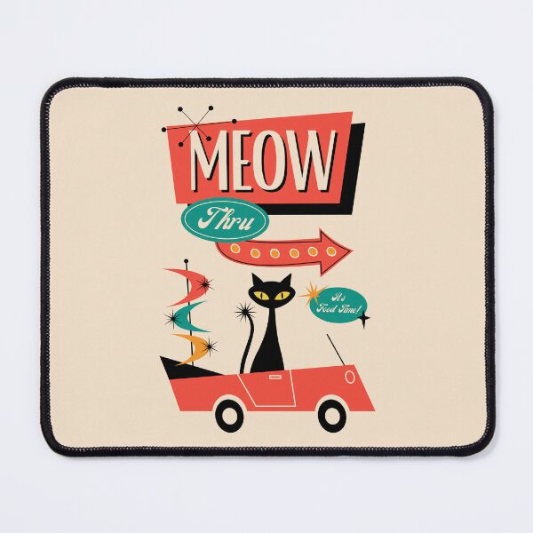 Item preview, Mid Century Modern Atomic Cat Drive Thru  designed and sold by Volt Junkies.