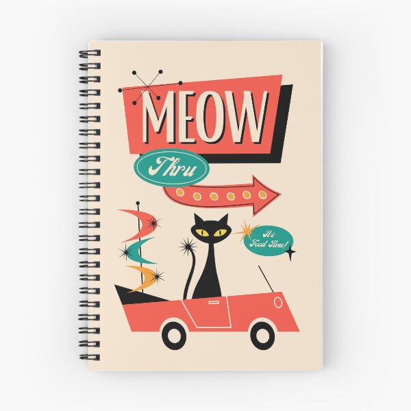 Item preview, Mid Century Modern Atomic Cat Drive Thru  designed and sold by Volt Junkies.