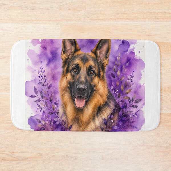 Item preview, German Shepherd Watercolor Purple | Dog Lover Artistic T-Shirt designed and sold by TimberTail8.