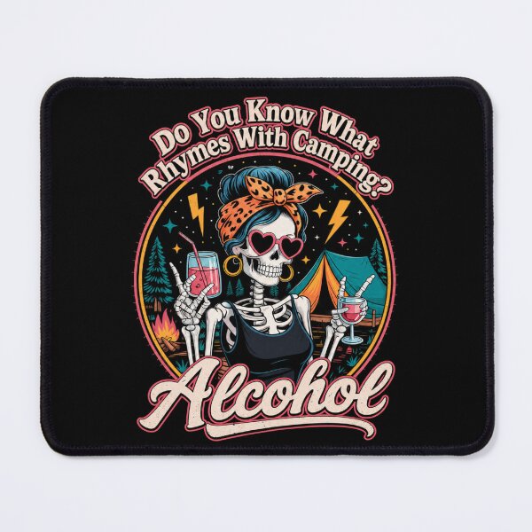 Item preview, Do You Know What Rhymes With Camping? Alcohol – Funny Camping Girls Trip Shirt designed and sold by RIOT SUPPLY CO.