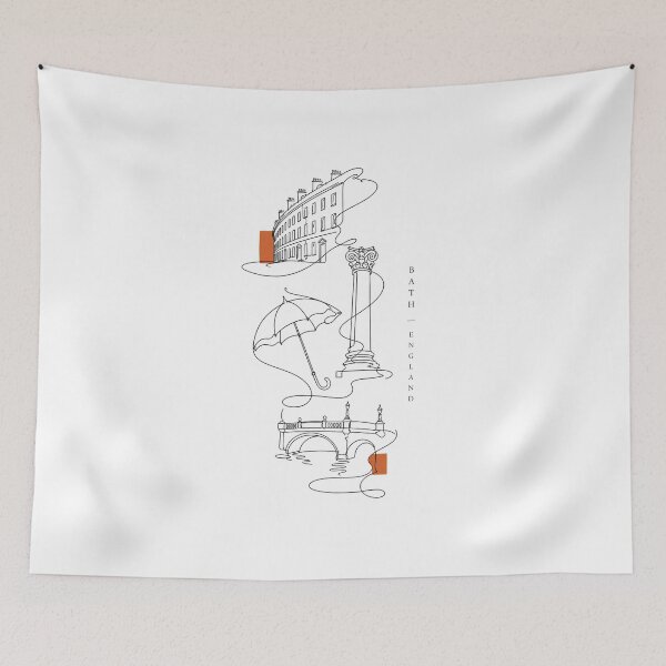 Item preview, Bath England Travel Art | Georgian Architecture Illustration designed and sold by AMICO77.