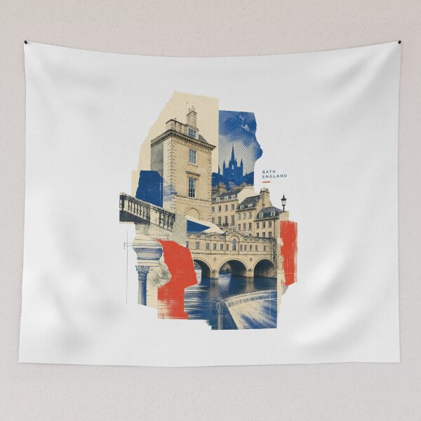 Item preview, Bath England Travel Art | Georgian Architecture Illustration designed and sold by AMICO77.