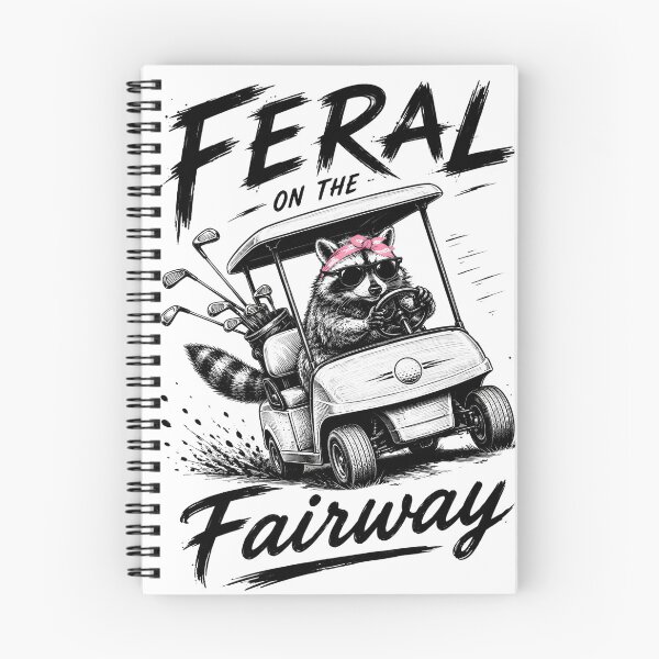 Item preview, Feral On The Fairway Funny Golf Raccoon Cart Humor designed and sold by VGAfanatic.