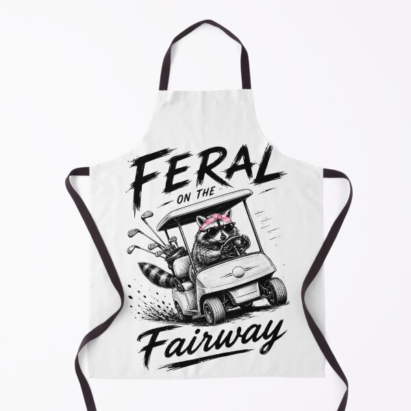 Item preview, Feral On The Fairway Funny Golf Raccoon Cart Humor designed and sold by VGAfanatic.
