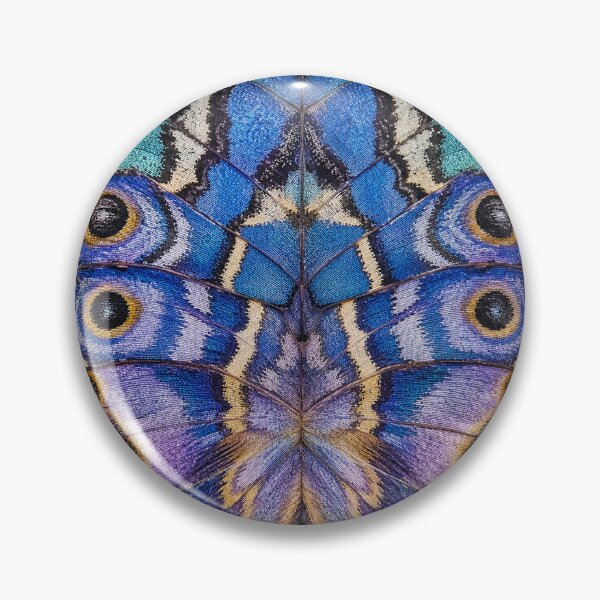 Item preview, Butterfly Wing Pattern Iridescent Blue Purple Print designed and sold by GalaMine.