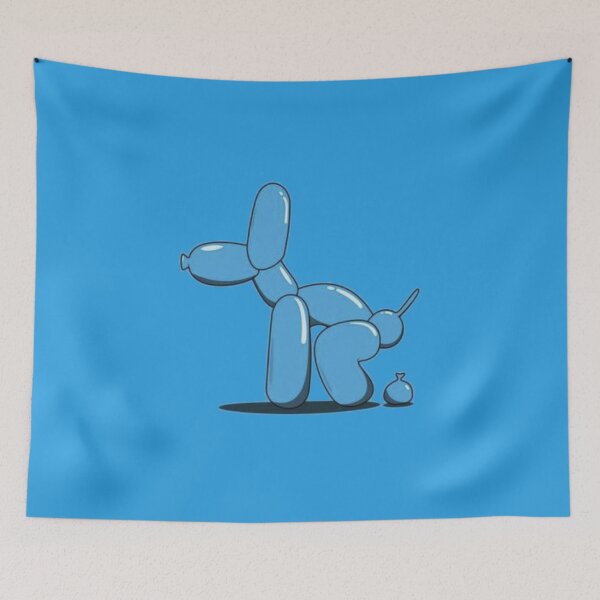 Item preview, Colorful Balloon Dog Pop Art: Aesthetic Balloon Animal Silhouette and Modern Sculptures Fan Art designed and sold by benja-08.
