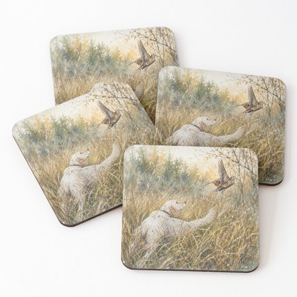 Item preview, English Setter Woodcock Hunting Vintage , Art  designed and sold by TammyHunterArt.