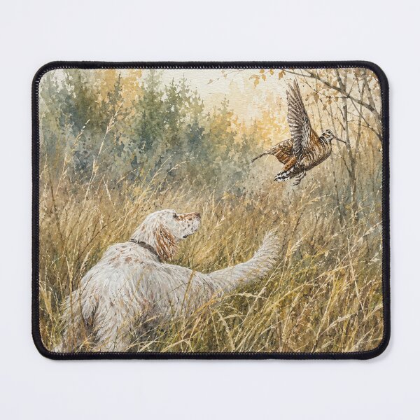Item preview, English Setter Woodcock Hunting Vintage , Art designed and sold by TammyHunterArt.