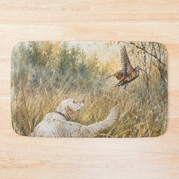 Item preview, English Setter Woodcock Hunting Vintage , Art  designed and sold by TammyHunterArt.