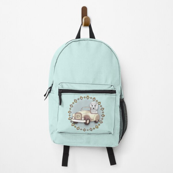 Item preview, White Poodle Dog Driving Car designed and sold by artmuvz.