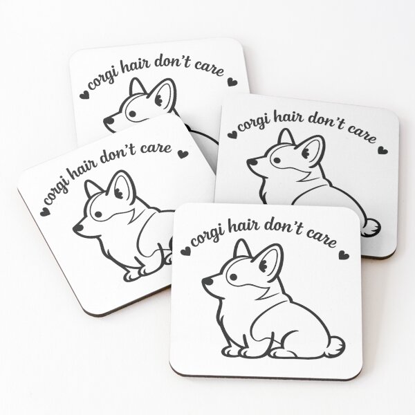Item preview, Corgi Hair Don't Care | Funny Corgi Line Art designed and sold by Tee Visions.