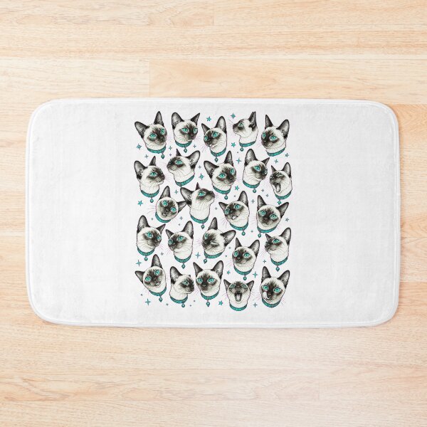 Item preview, Turquoise-Eyed Siamese Cat | Modern Feline Art designed and sold by AMICO77.