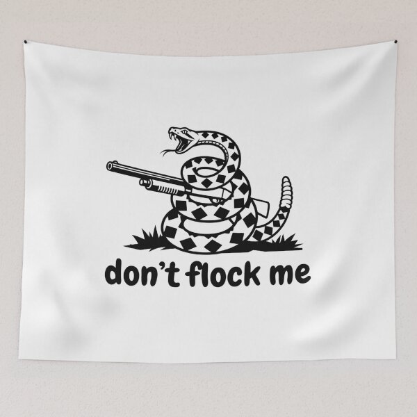 Item preview, Funny Don't Flock Me Privacy Liberty Snake T-Shirt | Patriotic Goose Snake Humor Graphic Gift designed and sold by Trendably.