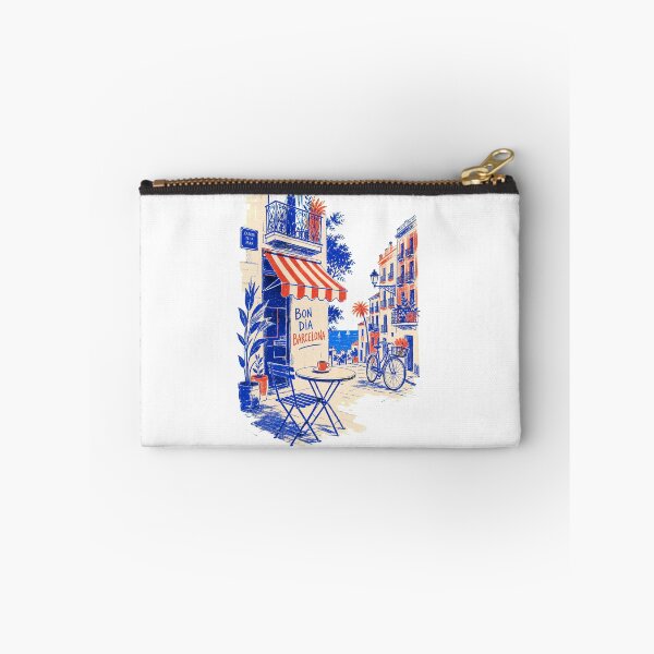 Item preview, Barcelona Mediterranean Travel Art | Modern Spanish City Graphic designed and sold by AMICO77.