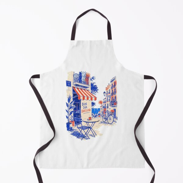 Item preview, Barcelona Mediterranean Travel Art | Modern Spanish City Graphic designed and sold by AMICO77.