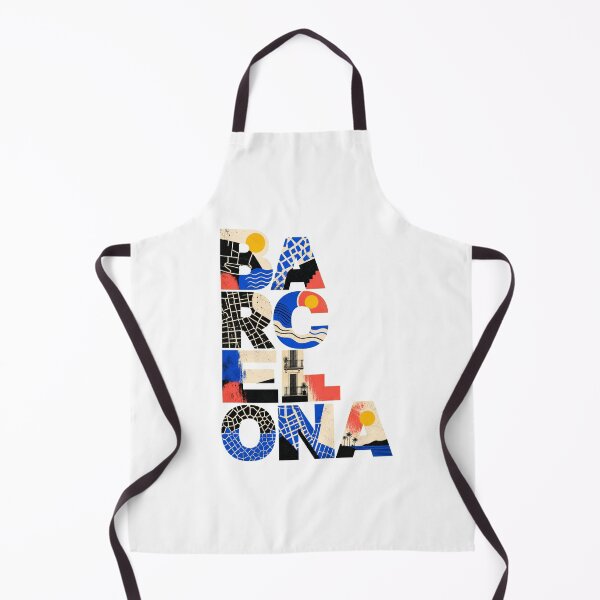 Item preview, Barcelona Mediterranean Travel Art | Modern Spanish City Graphic designed and sold by AMICO77.