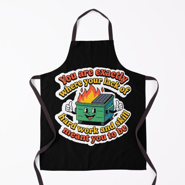 Item preview, Funny Dumpster Fire Lack Of Hard Work And Skill Sarcastic Quote designed and sold by ImStickerHappy.