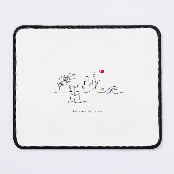 Item preview, Barcelona Mediterranean Travel Art | Modern Spanish City Graphic designed and sold by AMICO77.