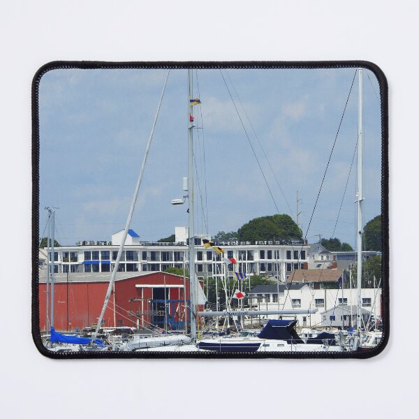 Item preview, Anchored Sailboat on Salem Coast designed and sold by HematiteDesign.