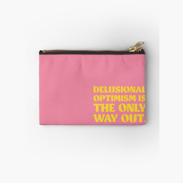 Item preview, Delusional Optimism Is The Only Way Out - PINK/YELLOW designed and sold by butterbeansktch.
