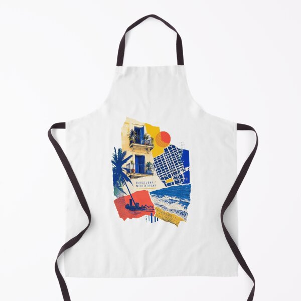 Item preview, Barcelona Mediterranean Travel Art | Modern Spanish City Graphic designed and sold by AMICO77.