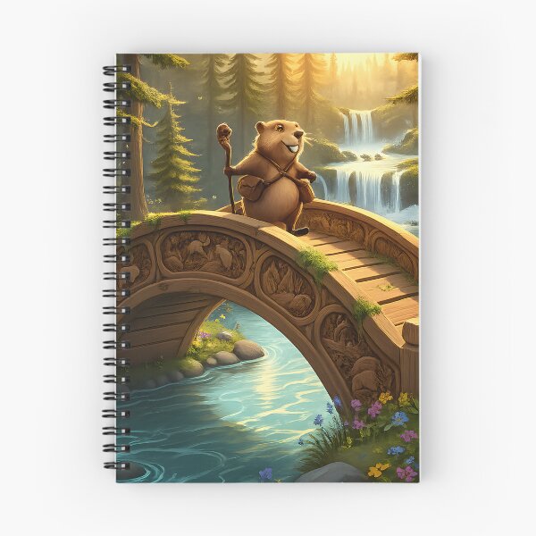 Item preview, Happy Beaver Adventures – The Story Carver's Bridge designed and sold by Clothes With Smiling Animals Walt Gral.