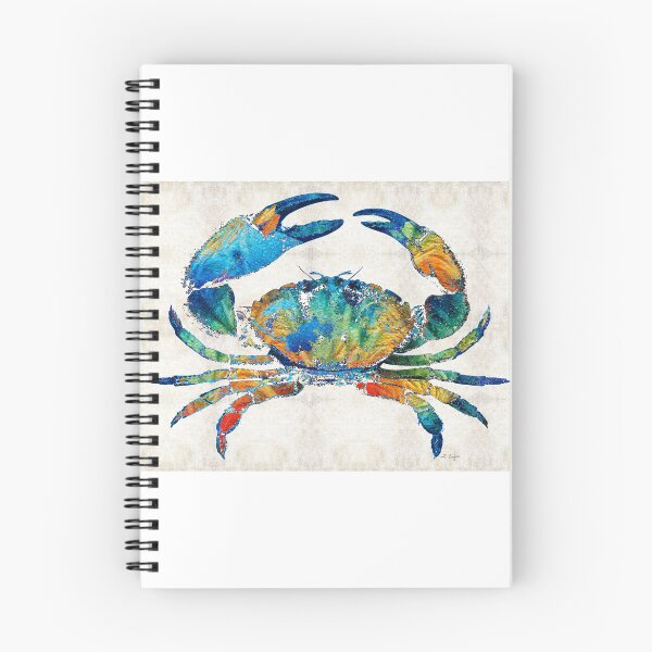 Item preview, Stone Crab Art Colorful Beach Tropical Artwork Coastal Living designed and sold by Sharon Cummings Art.
