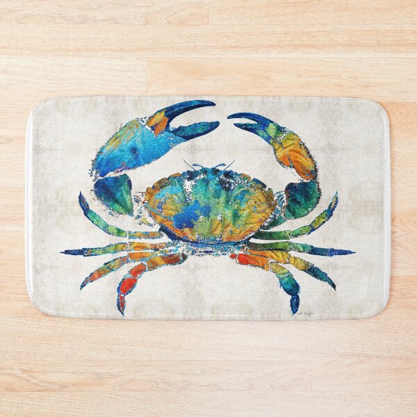 Item preview, Stone Crab Art Colorful Beach Tropical Artwork Coastal Living designed and sold by Sharon Cummings Art.