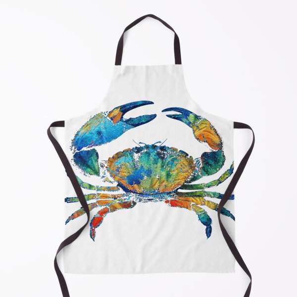 Item preview, Stone Crab Art Colorful Beach Tropical Artwork Coastal Living designed and sold by Sharon Cummings Art.