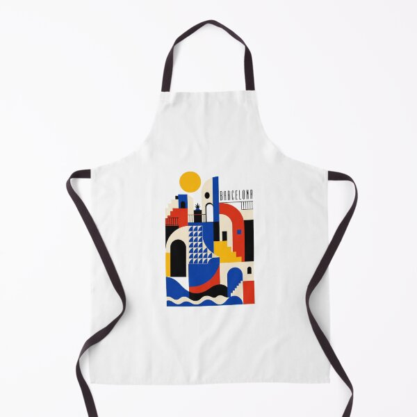 Item preview, Barcelona Mediterranean Travel Art | Modern Spanish City Graphic designed and sold by AMICO77.