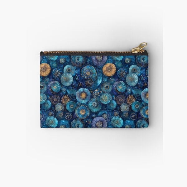 Item preview, Organic Sapphire Blue Ammonite Pattern designed and sold by Boddicca.