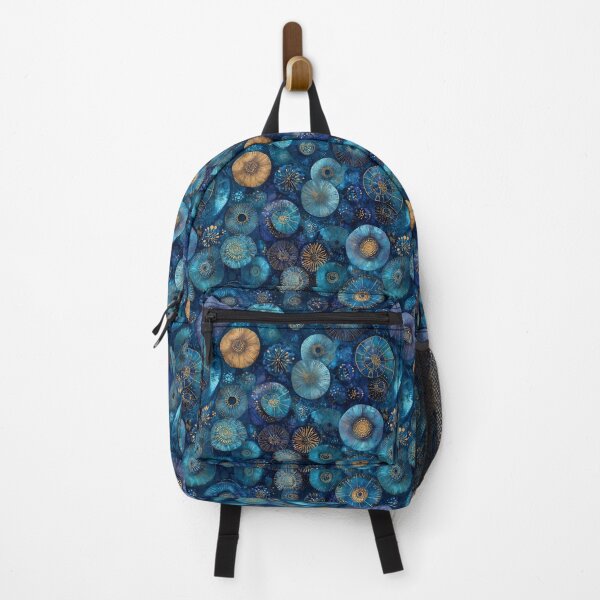 Item preview, Organic Sapphire Blue Ammonite Pattern designed and sold by Boddicca.