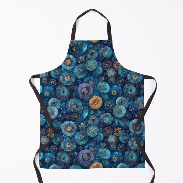 Item preview, Organic Sapphire Blue Ammonite Pattern designed and sold by Boddicca.