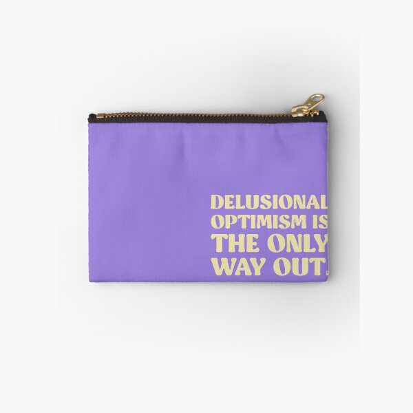 Item preview, Delusional Optimism Is The Only Way Out - LILAC/YELLOW designed and sold by butterbeansktch.