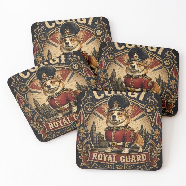 Item preview, Corgi Royal Guard Vintage Funny Dog Lover Retro Badge T-Shirt designed and sold by TeeVibeHaus.