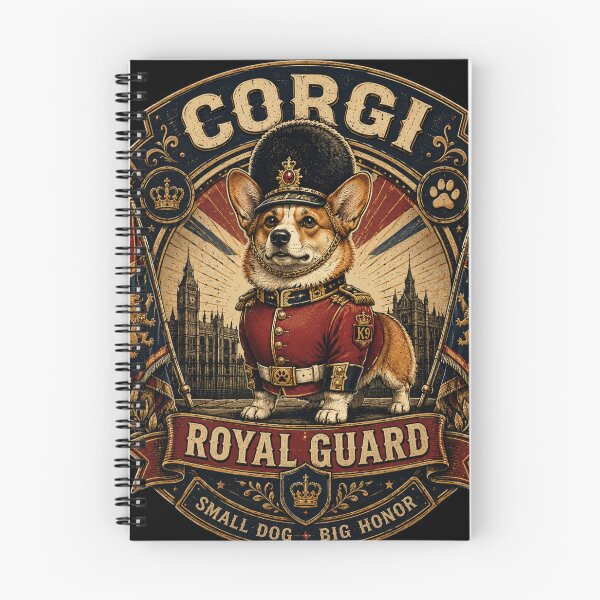 Item preview, Corgi Royal Guard Vintage Funny Dog Lover Retro Badge T-Shirt designed and sold by TeeVibeHaus.