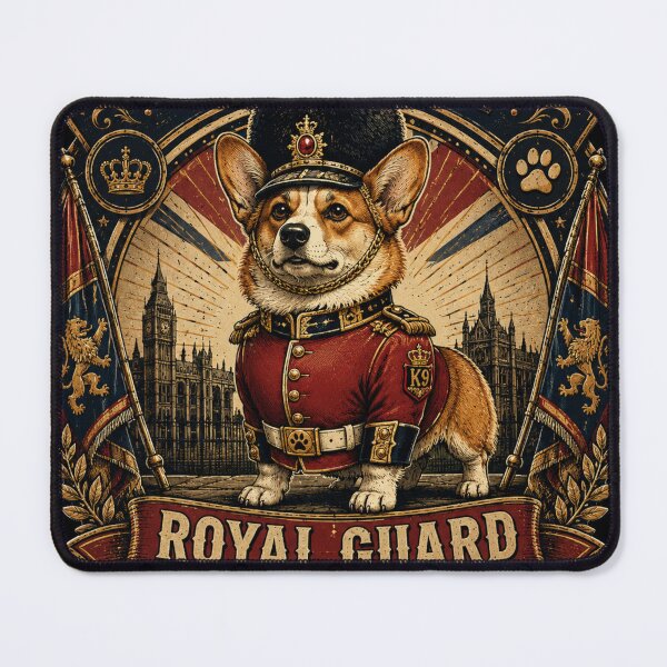 Item preview, Corgi Royal Guard Vintage Funny Dog Lover Retro Badge T-Shirt designed and sold by TeeVibeHaus.