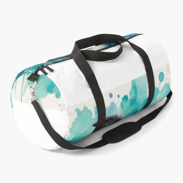 Item preview, Border Collie Watercolor Turquoise – Artistic Dog Lover Gift | Botanical Border Collie Art designed and sold by TimberTail8.