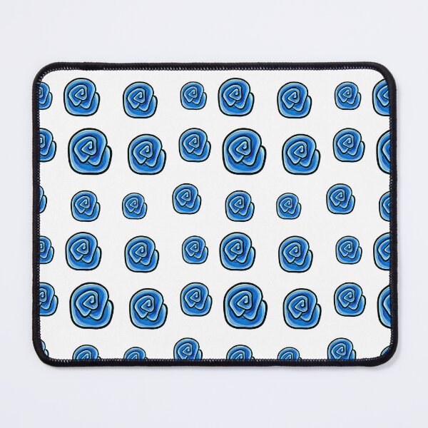 Item preview, Blue swirls hand drawn on procreate designed and sold by BritishDelights.