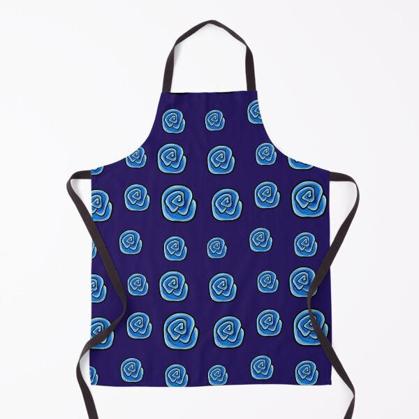 Item preview, Blue swirls hand drawn on procreate designed and sold by BritishDelights.