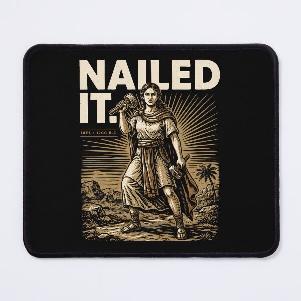 Item preview, Nailed It Jael 1200 BC Funny Ancient Feminist Biblical Bible Story designed and sold by Redgiant87x.