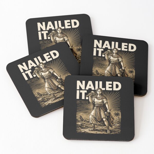 Item preview, Nailed It Jael 1200 BC Funny Ancient Feminist Biblical Bible Story designed and sold by Redgiant87x.